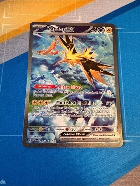 2023 The Pokémon Company Pokémon TCG Zapdos ex #202/165 151 SIR Full Art Holo NM